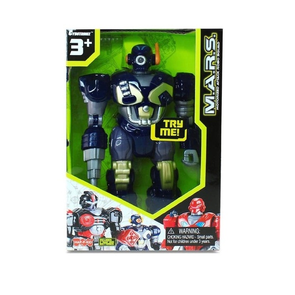 NEW MARS MOTORIZED ATTACK ROBO SQUAD TOY - Picture 1 of 6
